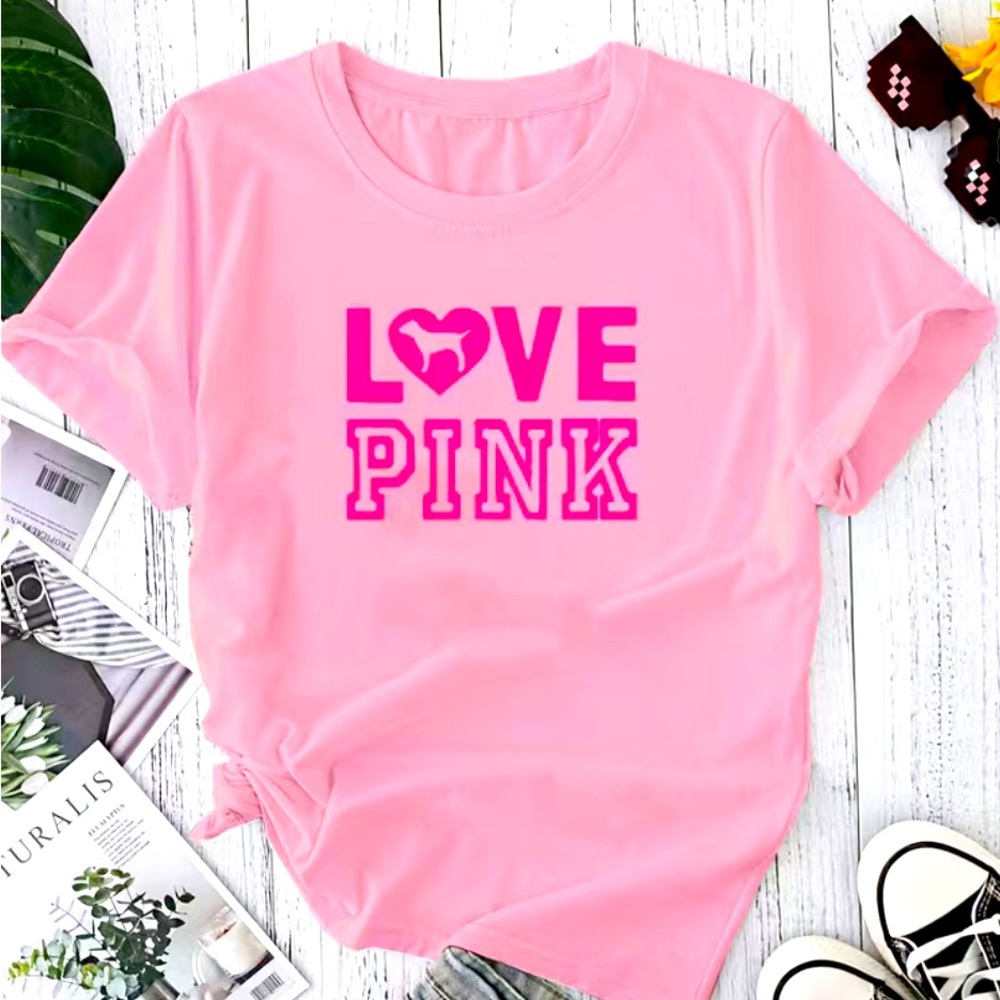 T-shirt Pink Logo